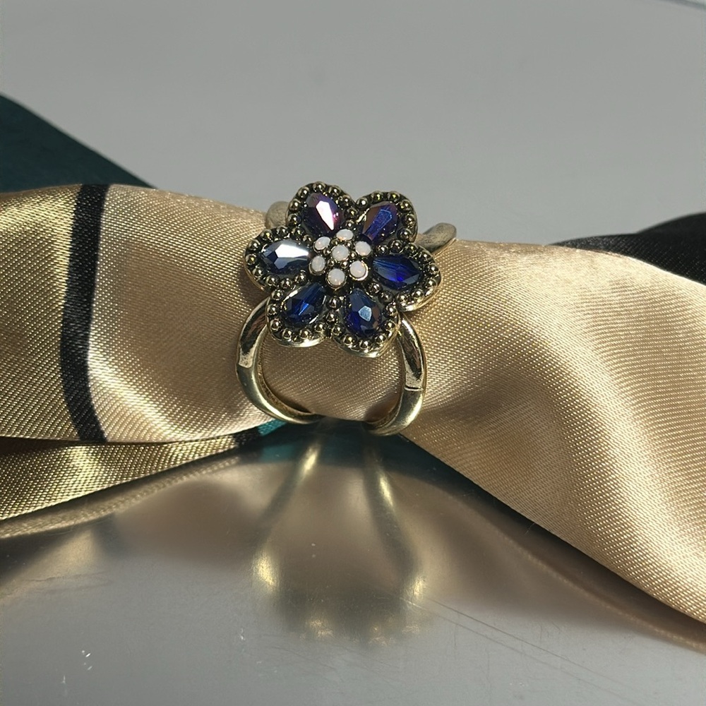 Floral Scarf Ring - #180